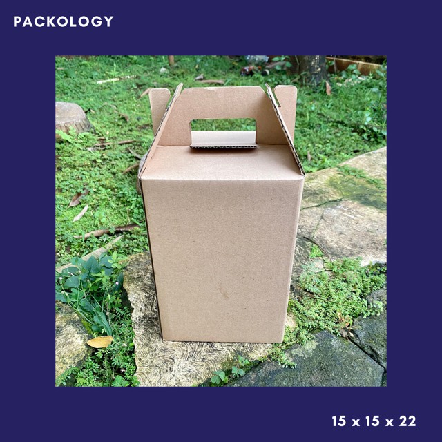

Kardus Box Jinjing 15x15x22 cm - Polos/Packing/Packaging/Tas/Box/Hampers/Gable Box/Kue Kering