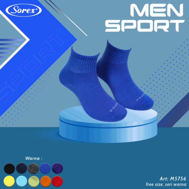 Sorex man sport Sock M 5755/M 5756/M 5757 kaos kaki olahraga