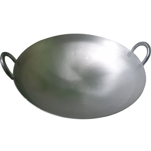 Wajan Penggorengan Jumbo Antilengket Uk 50cm Kuali Aluminium Tebal Awet dan Anti Karat Aluminium Gar