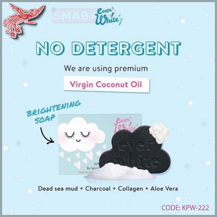 COD - Everwhite Brightening Black Soap Coconut Oil - KPW-222 - FCO