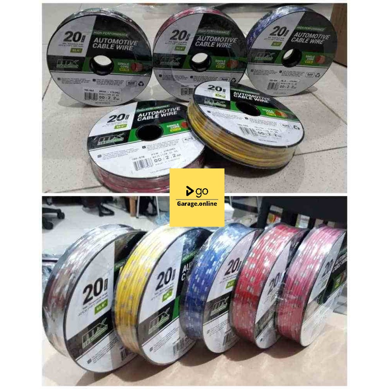Kabel Otomotif Bodi Body Bintik OD 2.2mm x 20 Meter Untuk Kelistrikan Mobil Motor Truk standart astra tembaga murni