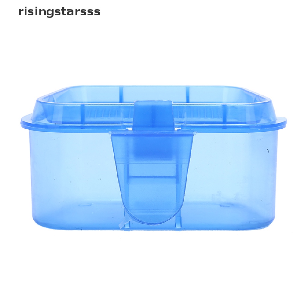 Rsid Span-new 1pc Wadah Aksesoris Penyimpanan Umpan Pancing Bahan Plastik Bernapas Warna random