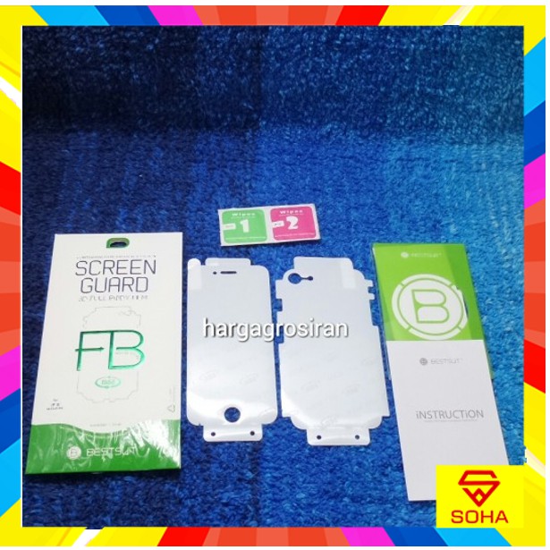 Anti Gores FS Iphone 8 Plus - Full Set dan Full Body Curved / Depan dan Belakang 0.1 mm