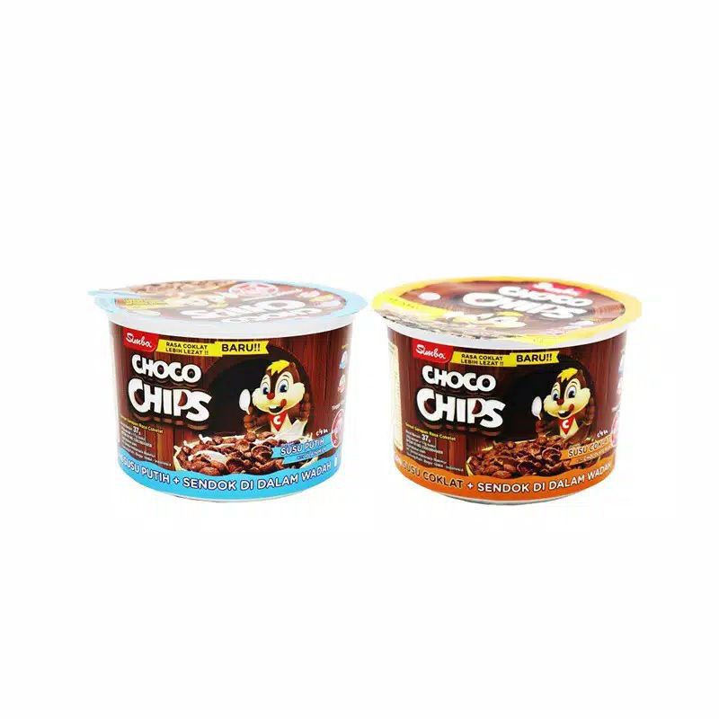 Simba choco chips susu putih / susu coklat cup 37 gram