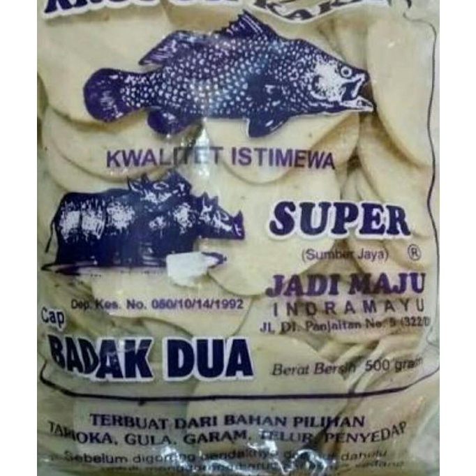 

Kerupuk Kakap super cap Badak Dua