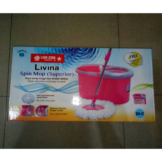 Pel Kain / Spin Mop Livina 8 Liter BM-47 LION STAR
