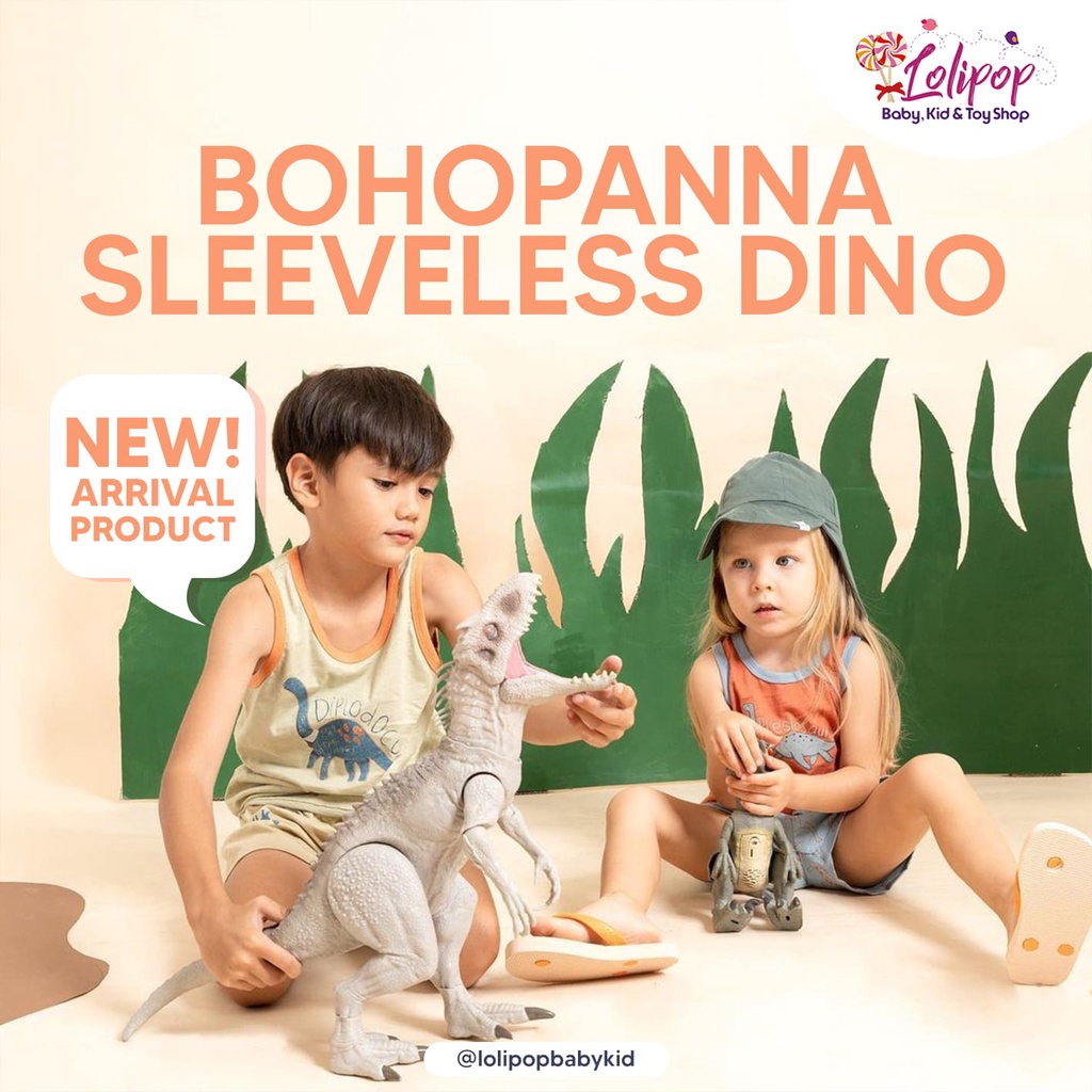 BOHOPANNA - SLEEVELESS DINO SET - Setelan Anak