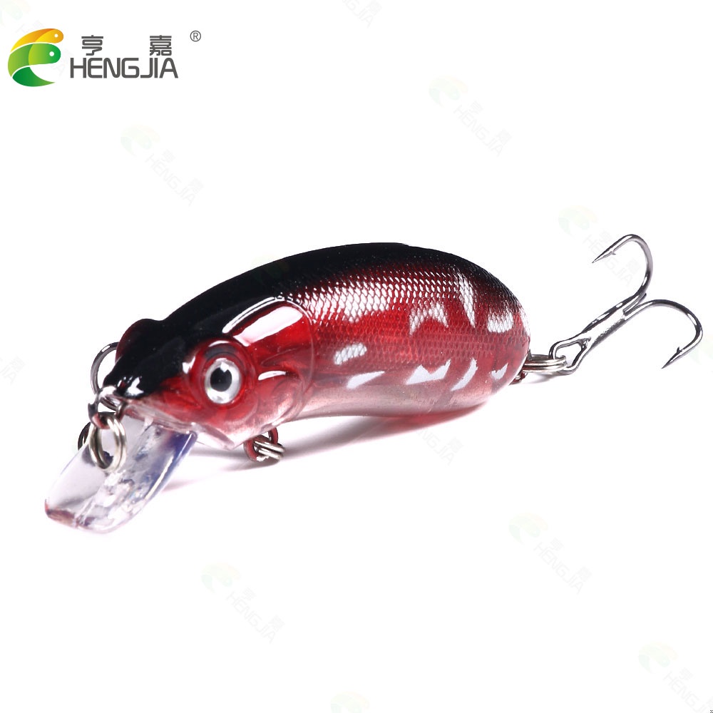 HENGJIA New 1Pcs Crankbait Umpan Pancing 6cm/9.8g Swimbait Minnow Fishing Lure Ikan Diving 0.3-1.5m