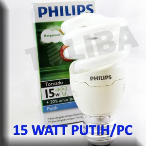 lampu philips tornado 15w 15watt lampu 15 watt 15 w lampu spiral hemat energi lampu sni