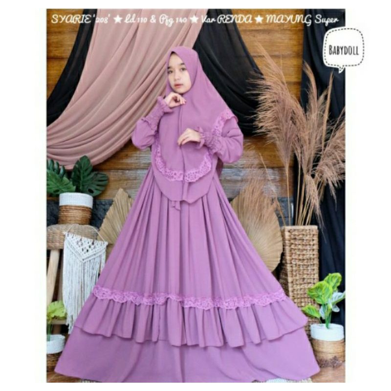 Set Gamis Embun Syari