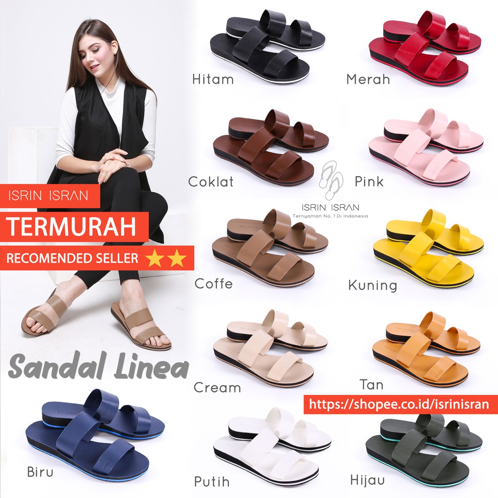  Sandal  Linea Wanita  ISRIN  ISRAN  ORIGINAL Shopee Indonesia
