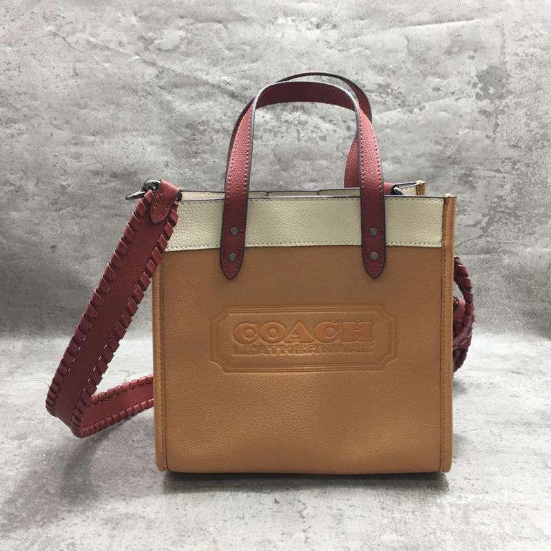 Coach Field Tote 22 In Colorblock With Coach Badge
