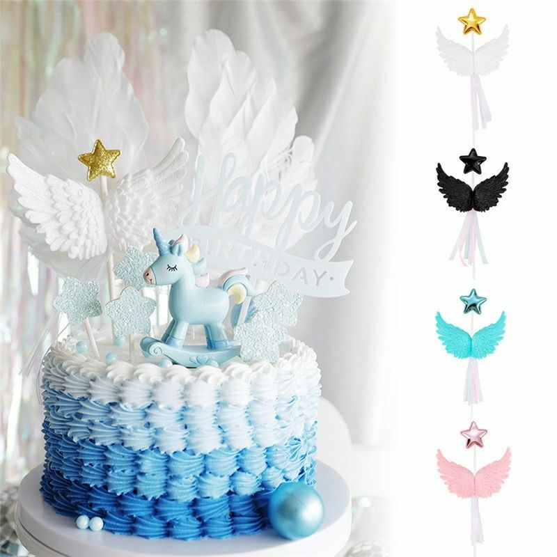 TOPPER CAKE SAYAP BULU PERI