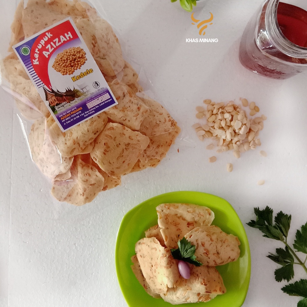 

Kerupuk Kedele Asli Padang 250gr Keripik Kedele Azizah Siap Santap Aneka Khas Minang