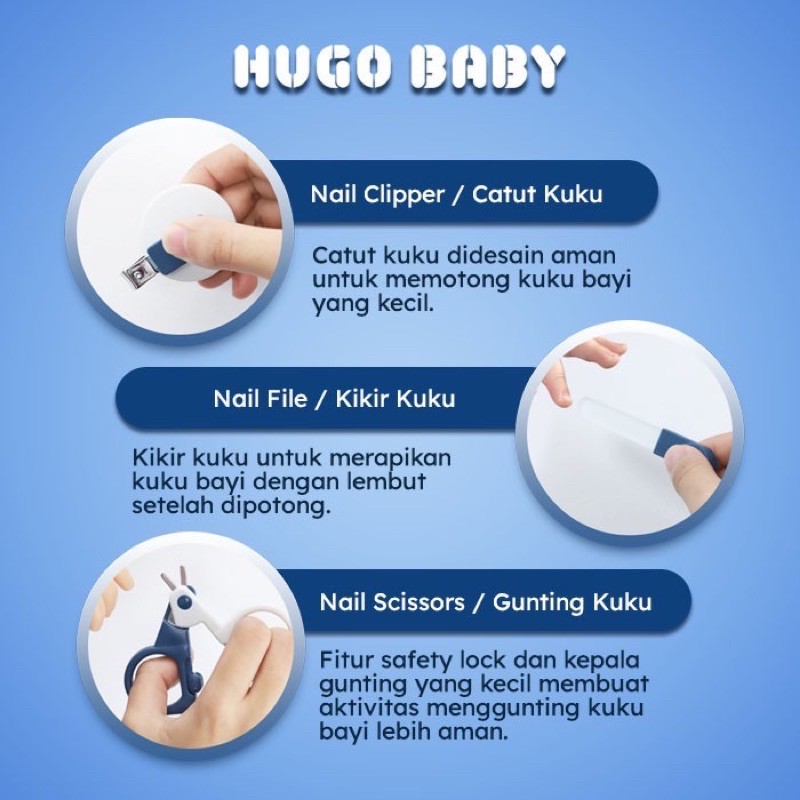 Hugo Baby Hygiene Kit - Set Gunting Kuku Bayi