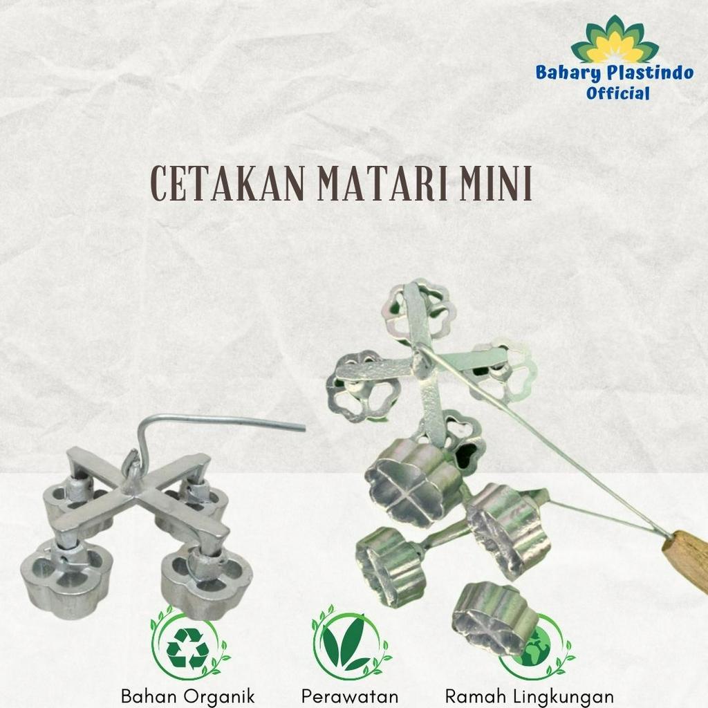 Cetakan mini bintang 4 cetakan kembang goyang