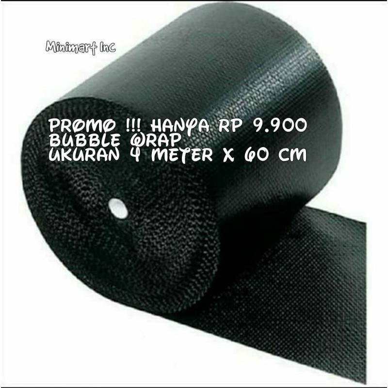 

Bubble Wrap Hitam Ukuran 4 meter x 60 cm