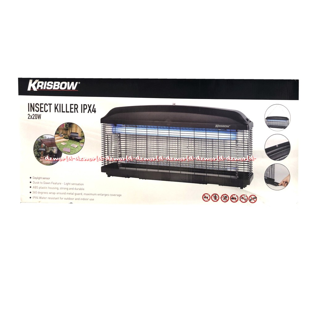 Krisbow Insect Killer 2x20 W Alat Pengusir Nyamuk Serangga Alat Setrum