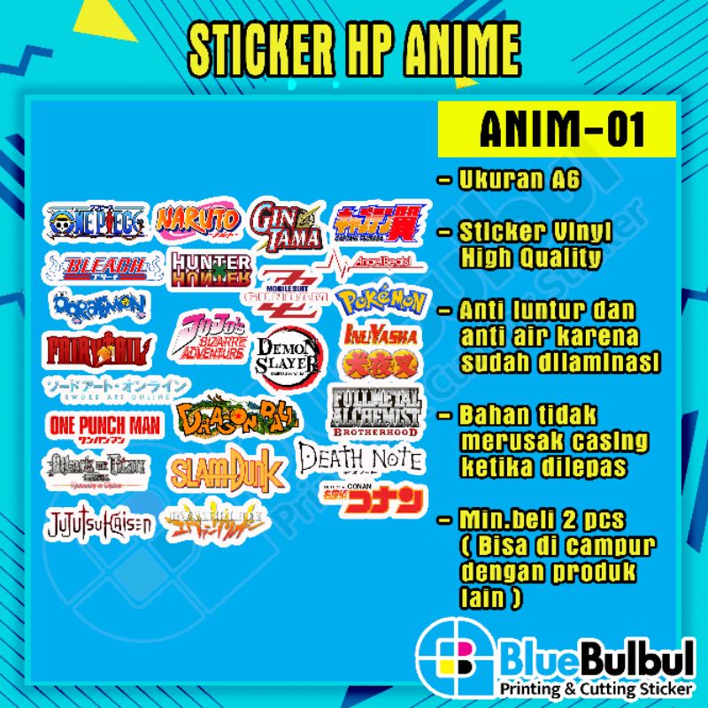 

STICKER STIKER PRINTING HP AESTHETIC ANIME