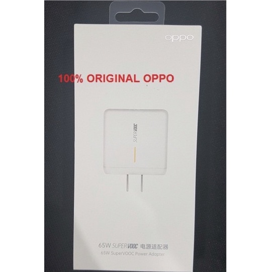 OPPO Charger 65W | 65 Watt Super VOOC Power Adapter Original Pack Box