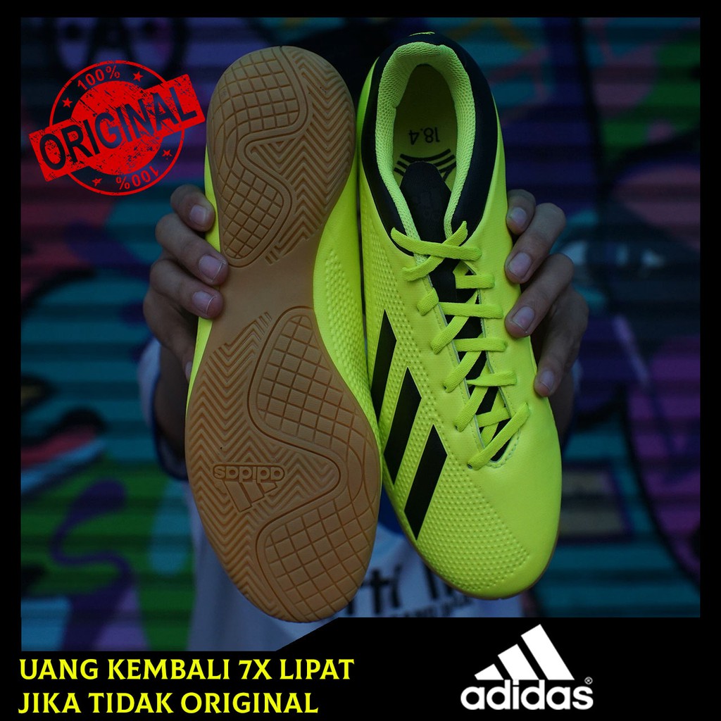 Sepatu Futsal Adidas X Tango 18.4 IN - Yellow DB2484 Original