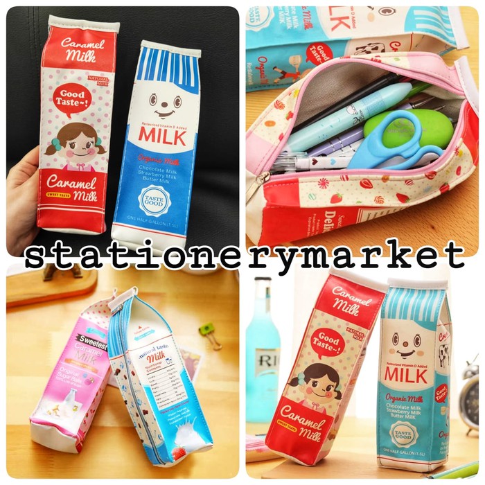 

KOTAK PENSIL BENTUK KOTAK SUSU CARAMEL MILK ORIGINAL MILK POUCH CASE