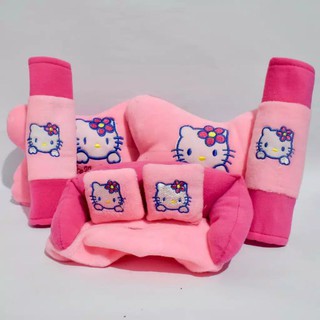 aksesoris mobil bantal, safety belt, kotak tisu, sarung safety belt