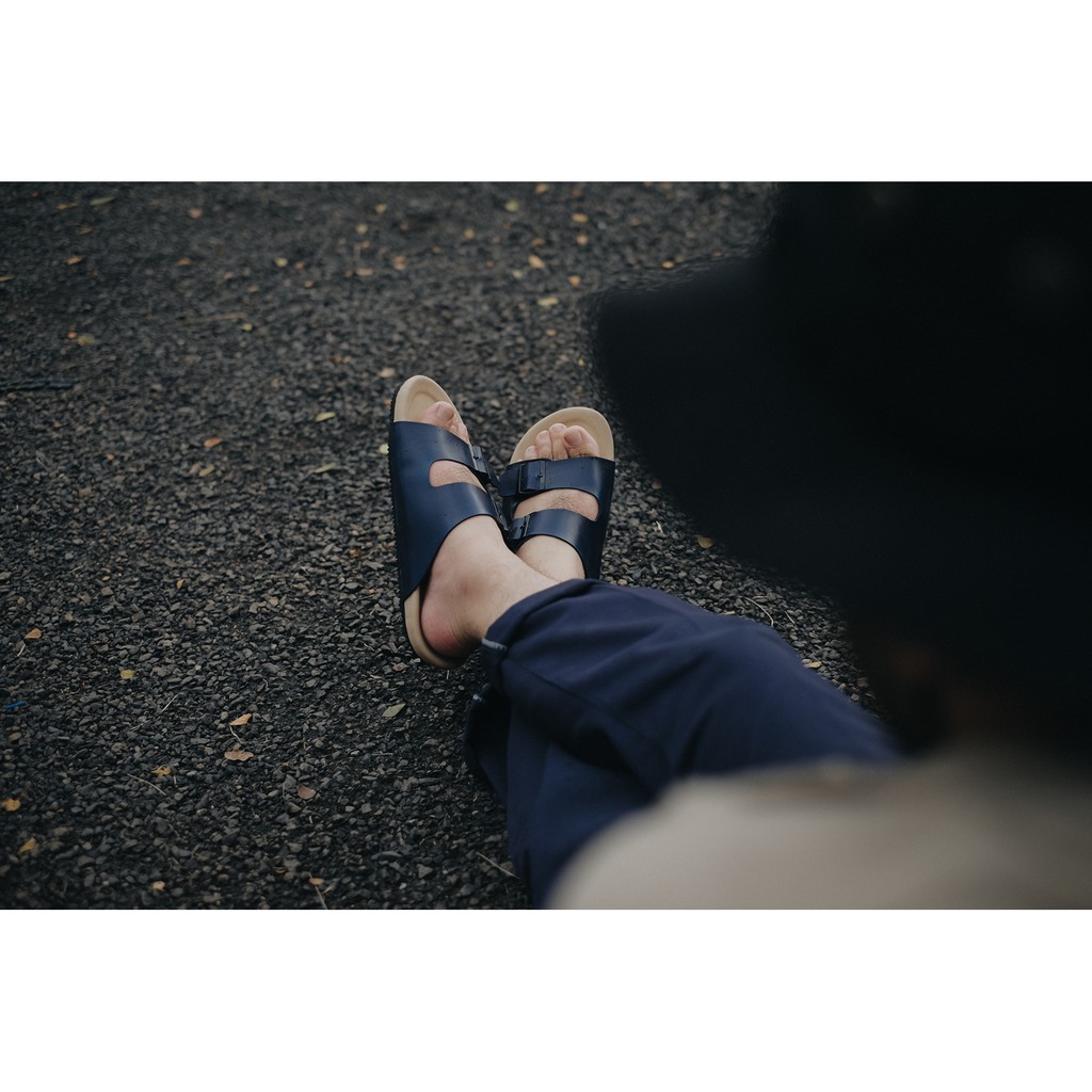 EARTH NAVY |FORIND x Local Goods| Original Sendal Jepit Kulit Kasual Pria/Cowok Sandal Footwear