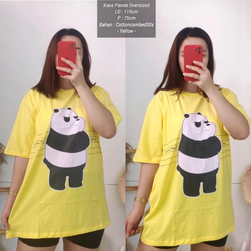 Kaos Panda Oversized