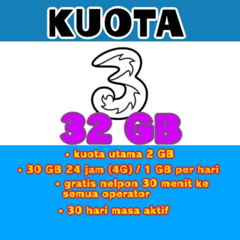 KUOTA TRI 32 GB