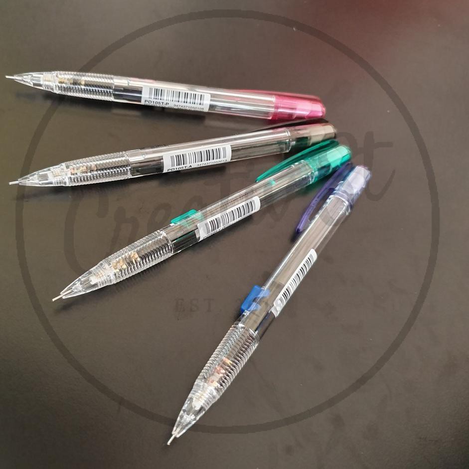 

YL0 Pensil Mekanik Pentel Techniclik Transparan Mechanical Pencil PD 105 Best