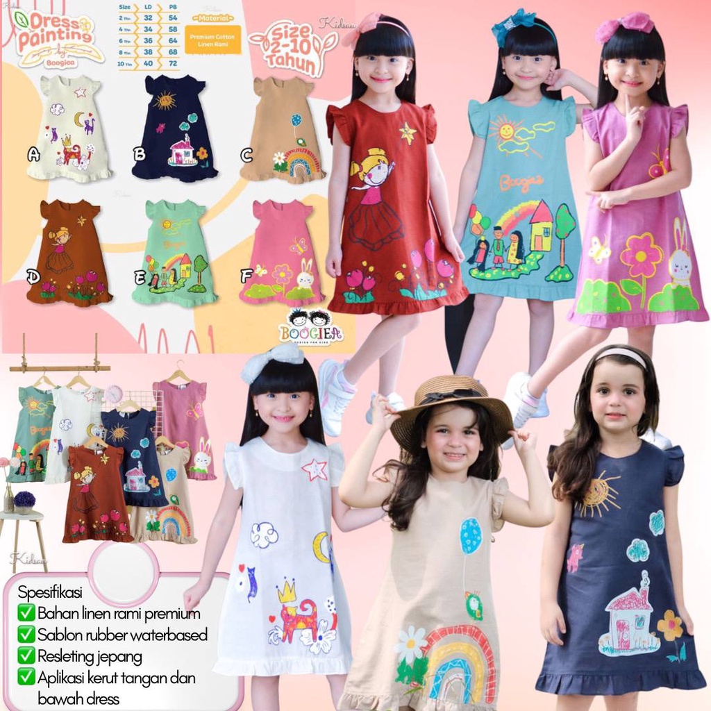 Dress anak Painting By Boogiea