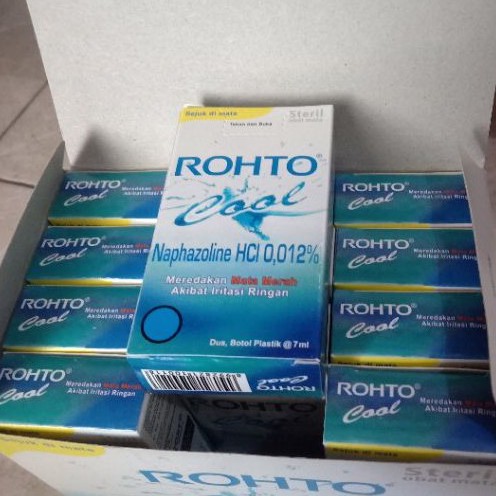 Rohto Obat Tetes Mata 7mL (Cool / Steril) Mata Merah / Mata Iritasi / Pelembab Mata