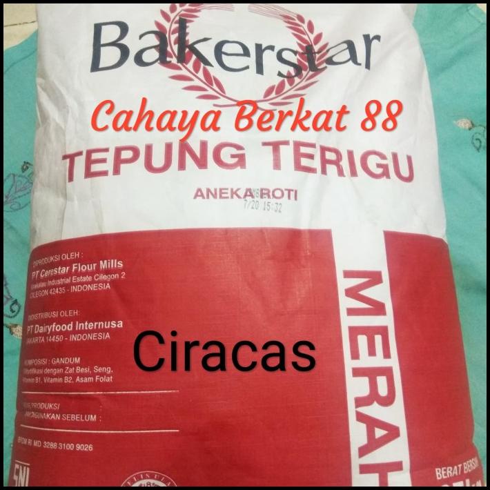 

Tepung Terigu Bakerstar 25Kg Protein Tinggi 25 Kg Emas Bag Roti Donut