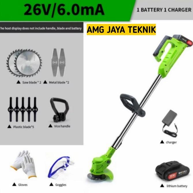 Mesin Potong Rumput Batre Tanpa Kabel Mesin Pemotong Rumput Portable