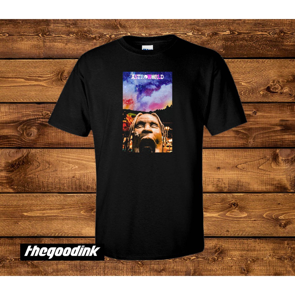 Kaos Travis Scott - Astroworld 2 - Original Gildan T-shirt DTG Print