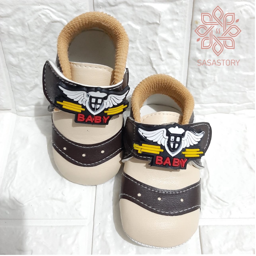 SEPATU PREWALKER BABY BAYI ANAK LAKI-LAKI 0-12 BULAN CP04