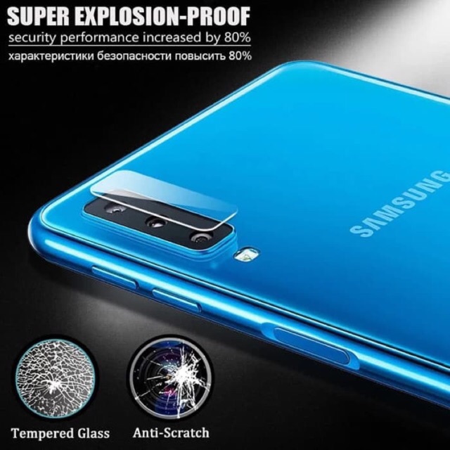 Tempered Glass Camera Protector Samsung Galaxy A7 2018 A750 Triple Camera
