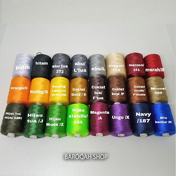 Benang Jahit Nylon Nilon No 30 / Benang Jahit Tas Sofa Kulit / Sewing Tread Tidak mudah putus Eceran