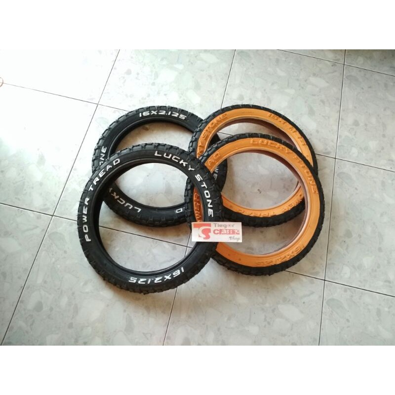 Ban Luar Lucky Stone 16 x 2125 Sepeda Lipat Seli Minion Minitrek Dahon Luckystone 16x2.125