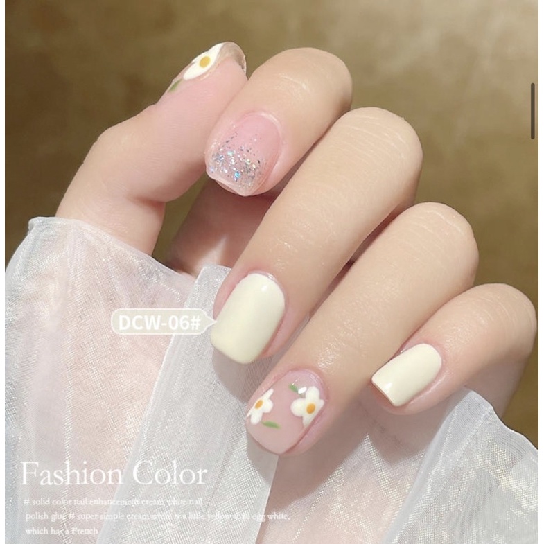 [FLASHES] AS DCW Sweet Cream White Series NAILS POLISH GEL KUTEK GEL 15ml Soak Off UV Gel