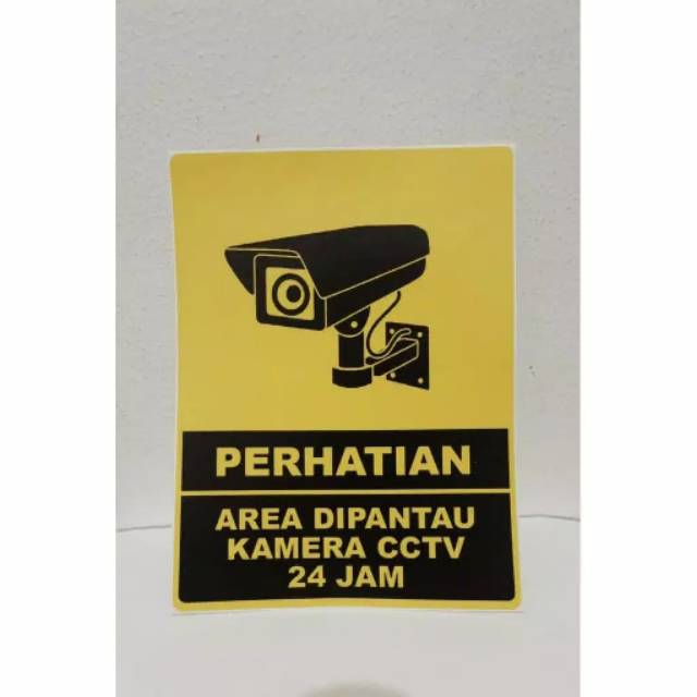 

STIKER CCTV Besar (20x27cm) - isi 3 pcs