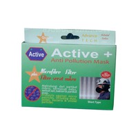 MASKER KAIN ACTIVE + (Filter serat mikro) SHORT TYPE MICROFIBRE FILTER