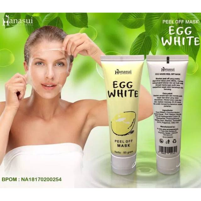 MASKER HANASUI EGG WHITE 85 gram