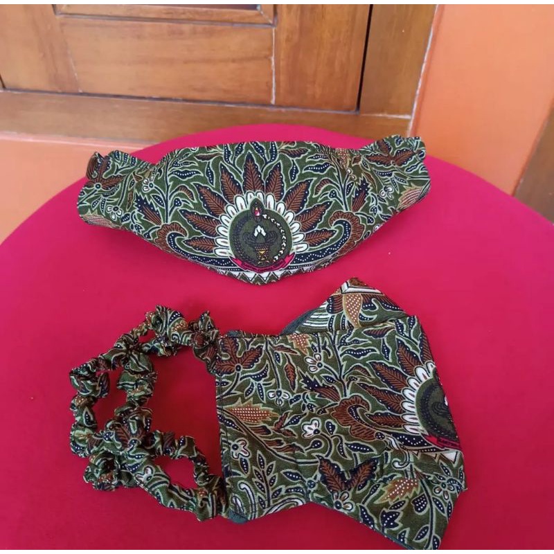 290122 MASKER BATIK PERSIT MODEL EVO LOGO TENGAH