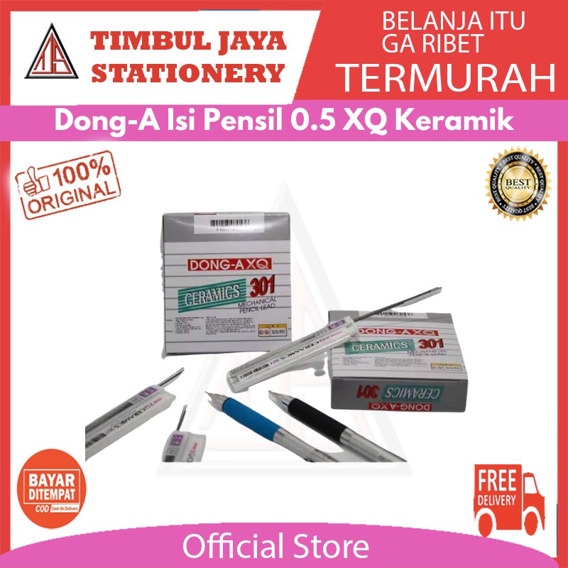 

Dong-A Isi Pensil 0.5 XQ Keramik isi 12 tube dengan isi 20 pcs pensil