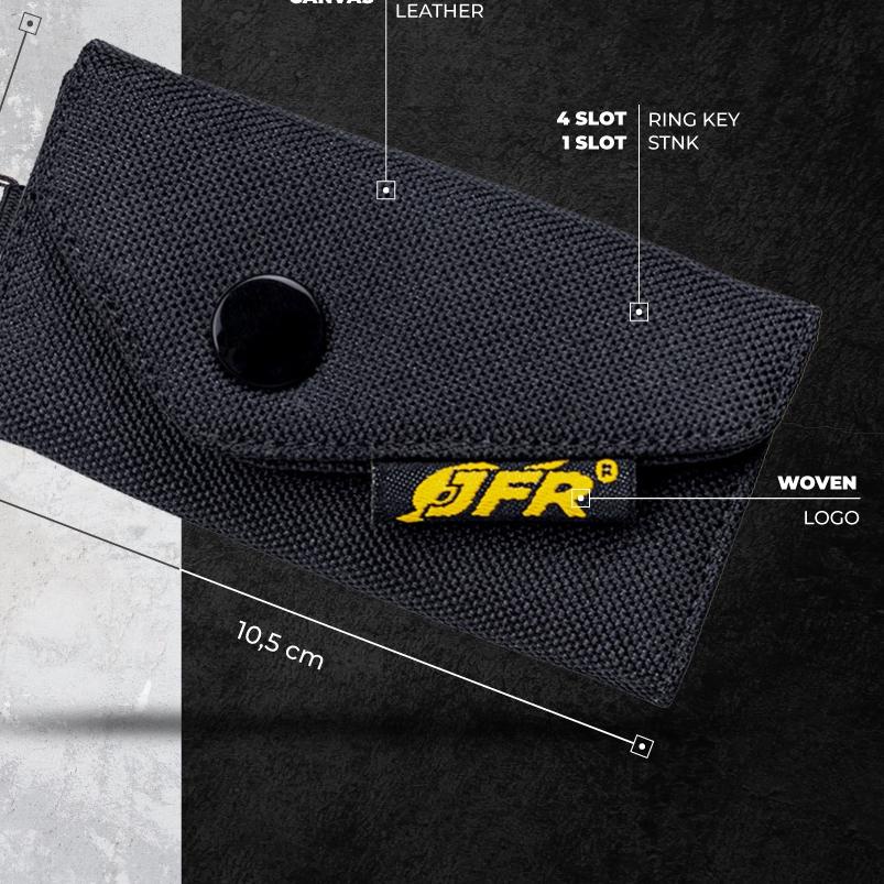 ➳ JFR Fashion Dompet Kunci Bahan Kulit Kanvas GKC01 ❉