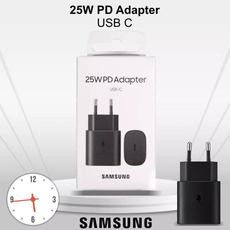 Adaptor Kepala Charger Casan SMG Galaxy A33 A53 A73 5G 25W Original USB C TO C Super Fast Charging by samsng