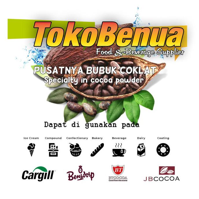 

Pure Cocoa powder dark bubuk coklat murni 1kg