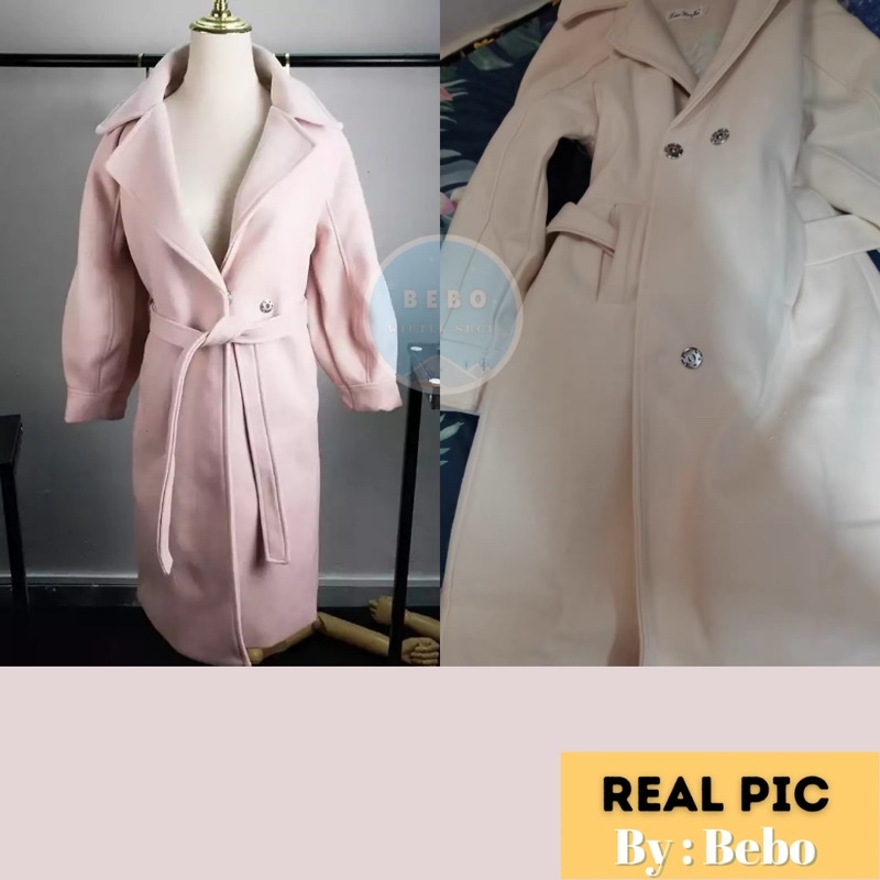 Women Wrap Coat Korea Mantel Panjang Wanita